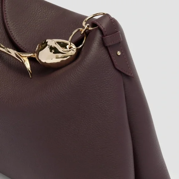 ERDEM 'Large Bloom' Bag in Malbec Grain Leather - MSRP $2995 - NWT - SAVE $1000 - Picture 5 of 10